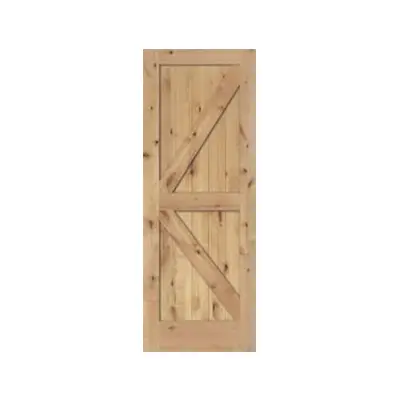Solid Knotty Pine Barn Door
