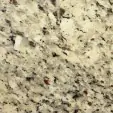 Cream granite color swatch with black veining