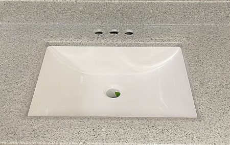 Pewter Cultured Marble Double Bowl Vanity Top Wholesale