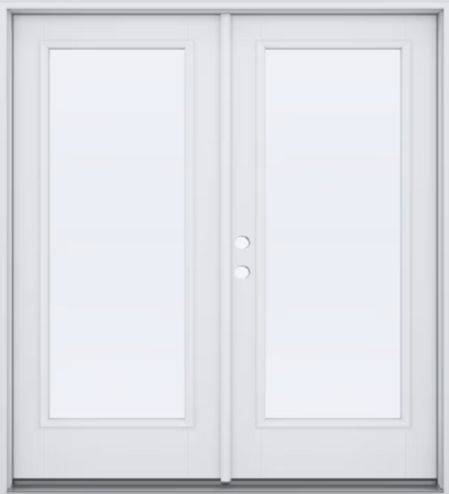 Clear Fullview Steel French Door