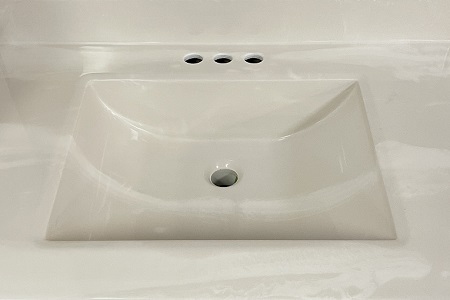 White Swirl Marble Vanity Top Wholesale