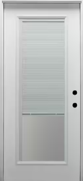 Fullview Mini Blind Steel Exterior Door