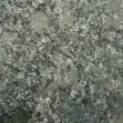Grey granite swatch with dark streaks and white flecks