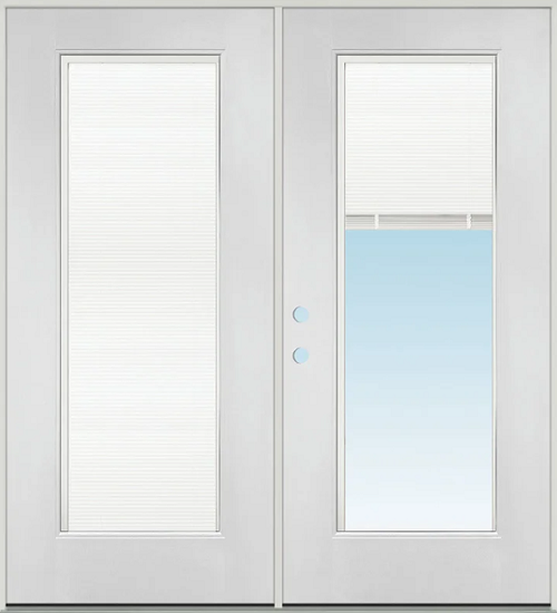Fullview Mini Blind French Double Door