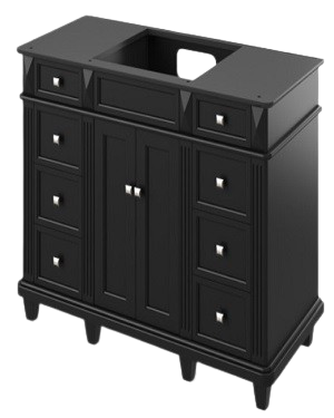 48 Inch Douglas Black Furniture Vanity Base