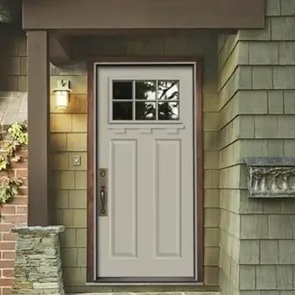 Fiberglass Exterior French Door System at Building 9